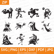 Afbeelding in Gallery-weergave laden, Halloween silhouet, figuren