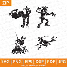 Afbeelding in Gallery-weergave laden, Halloween silhouet, figuren