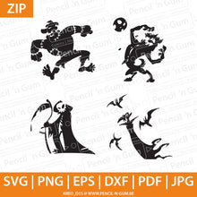 Afbeelding in Gallery-weergave laden, Halloween silhouet, figuren