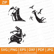 Afbeelding in Gallery-weergave laden, Halloween silhouet, figuren