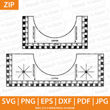 Afbeelding in Gallery-weergave laden, T-shirt Sjabloon - mal - ruler