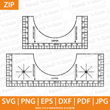 Afbeelding in Gallery-weergave laden, T-shirt Sjabloon - mal - ruler