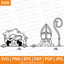 Afbeelding in Gallery-weergave laden, Sint en Piet loeren