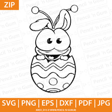 Afbeelding in Gallery-weergave laden, Easter bunny bug in egg
